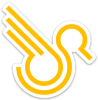 Yellow small Sticker